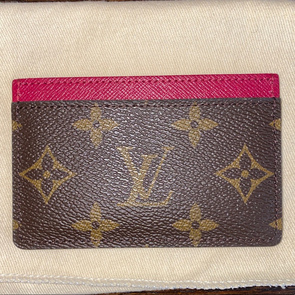 Louis Vuitton Fuchsia card holder